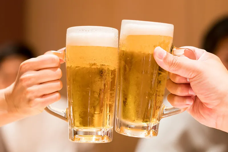 料理を引き立てるドリンクの数々